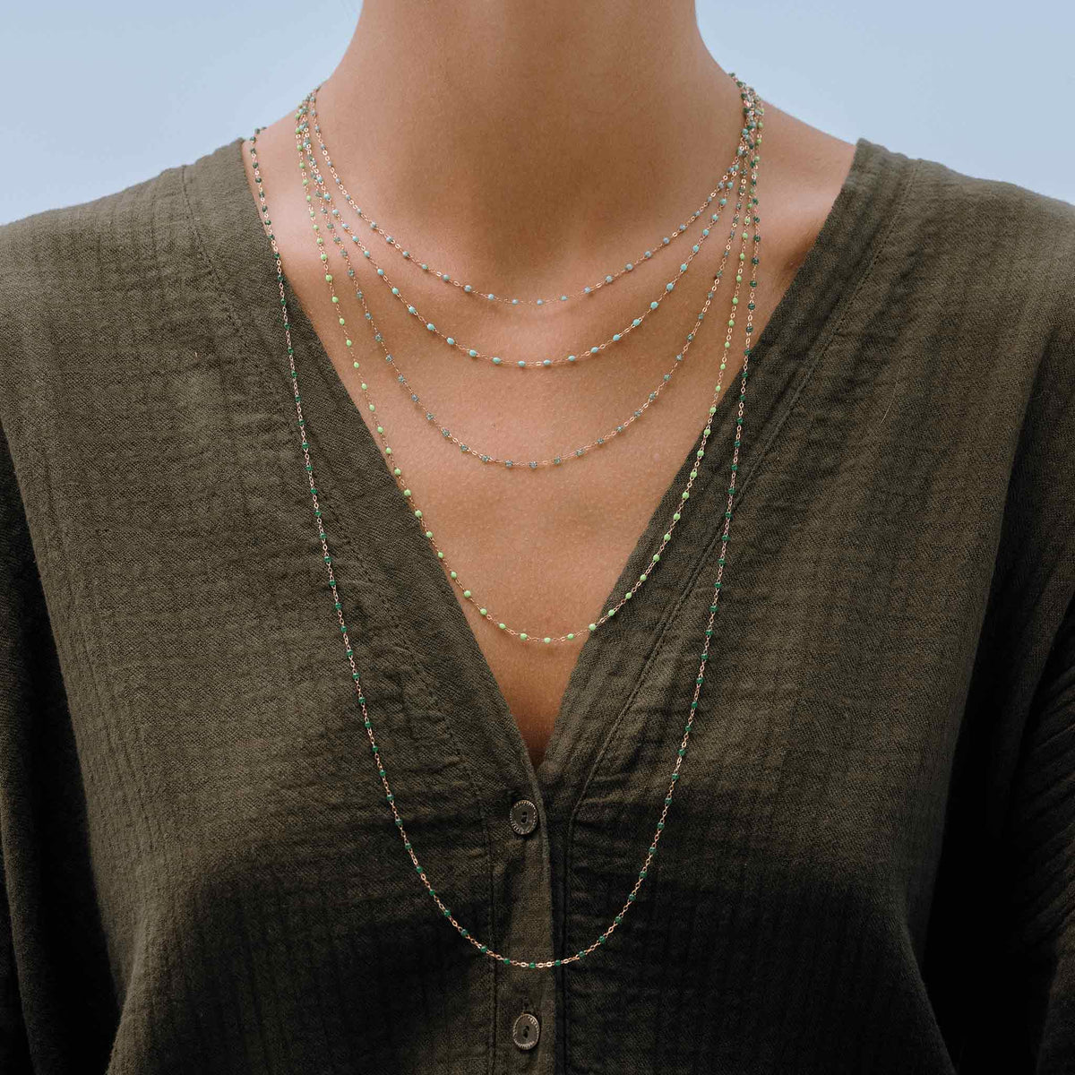 Collier Gigi Clozeau - Or 28k Et Résine Grise - Occasion - Bijou De Créateur