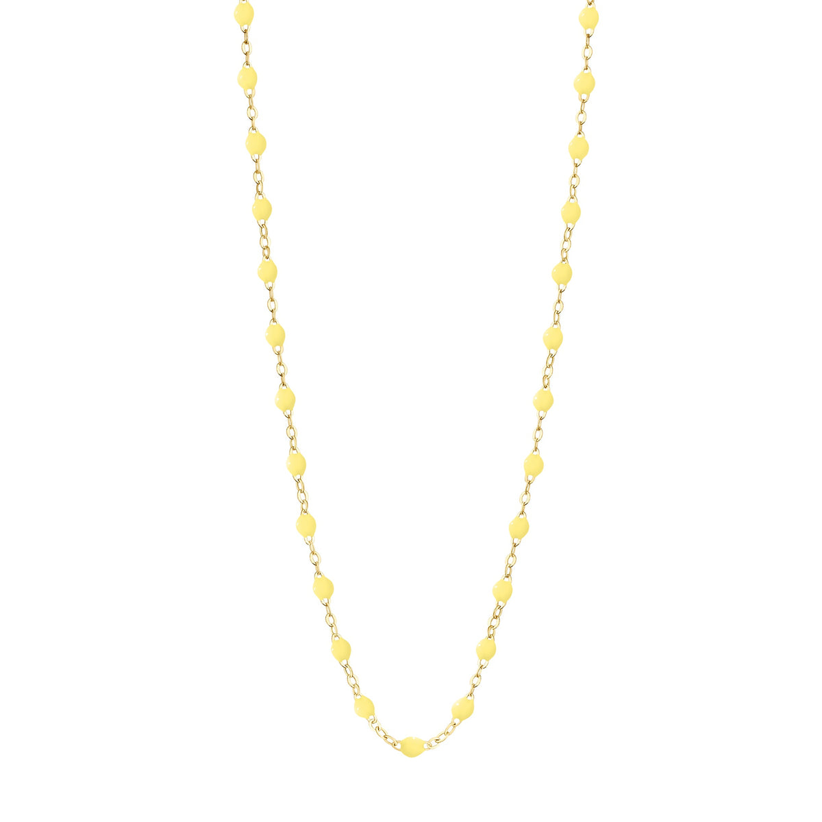 Classic Gigi Mimosa necklace, Yellow Gold, 42 cm – Gigi