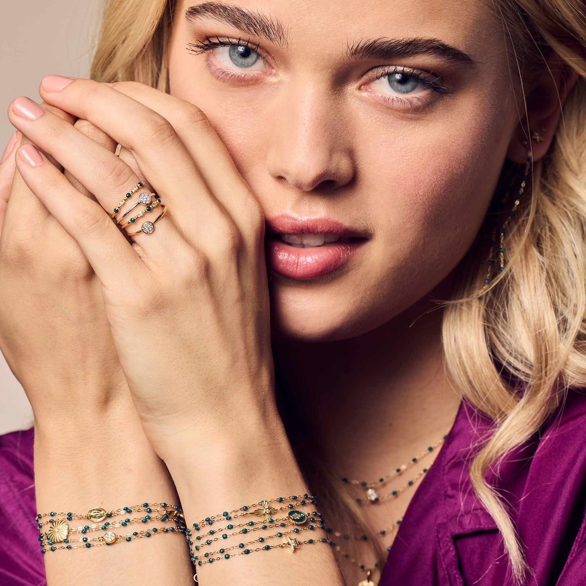 Classic Gigi Jungle bracelet, Yellow Gold, 17 cm – Gigi Clozeau