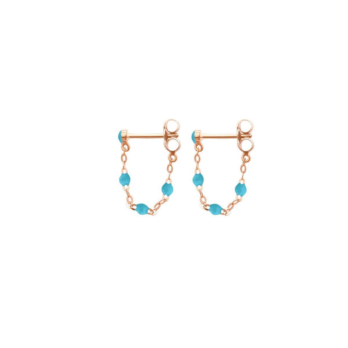 Rose gold and turquoise earrings sale