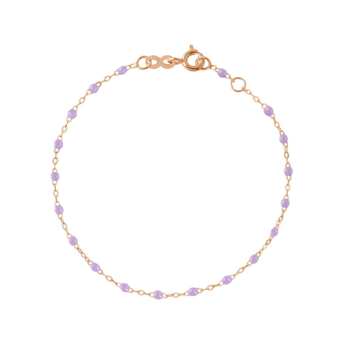 Classic Gigi Lilac bracelet, Rose Gold, 17 cm