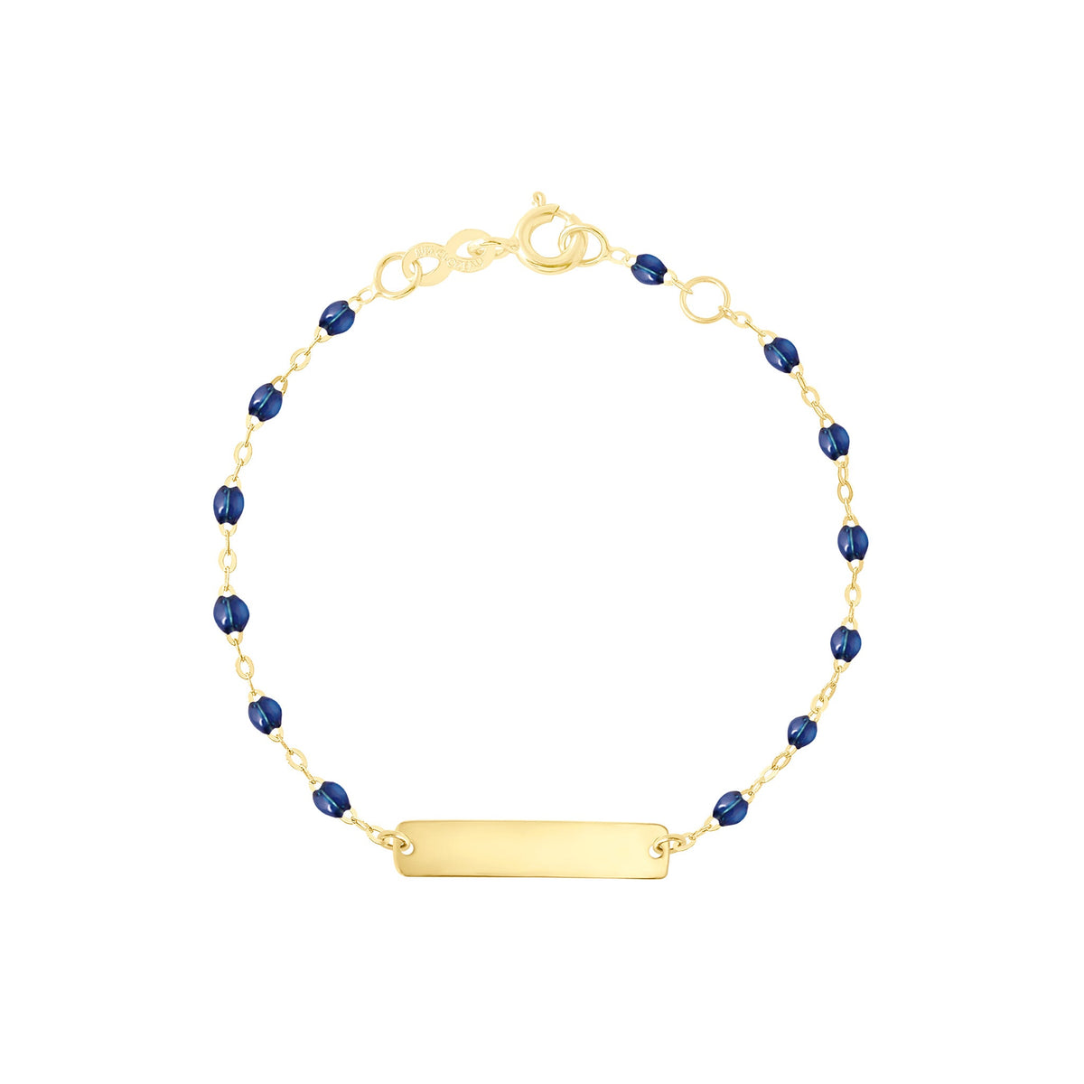 Little Gigi Lapis bracelet Rectangle plaque Yellow Gold 13 cm