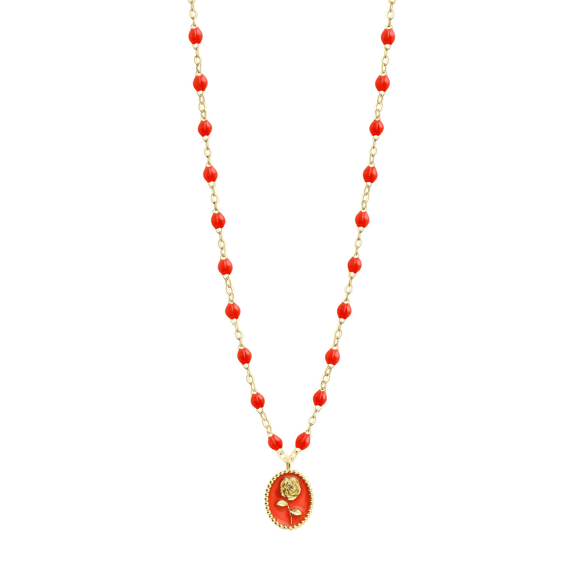 Red coral gold chain hot sale