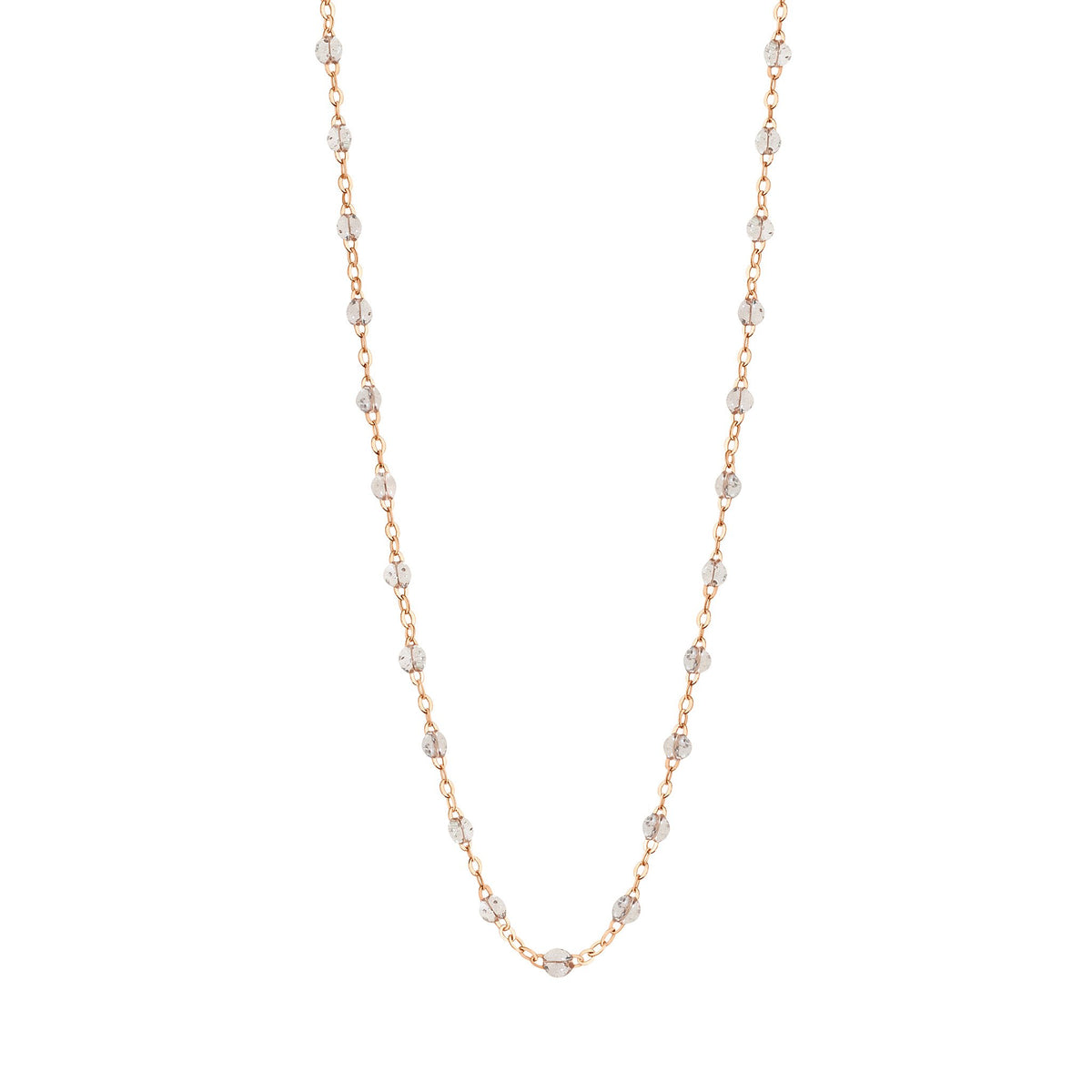 Collier sparkle Classique Gigi, or rose, 50 cm