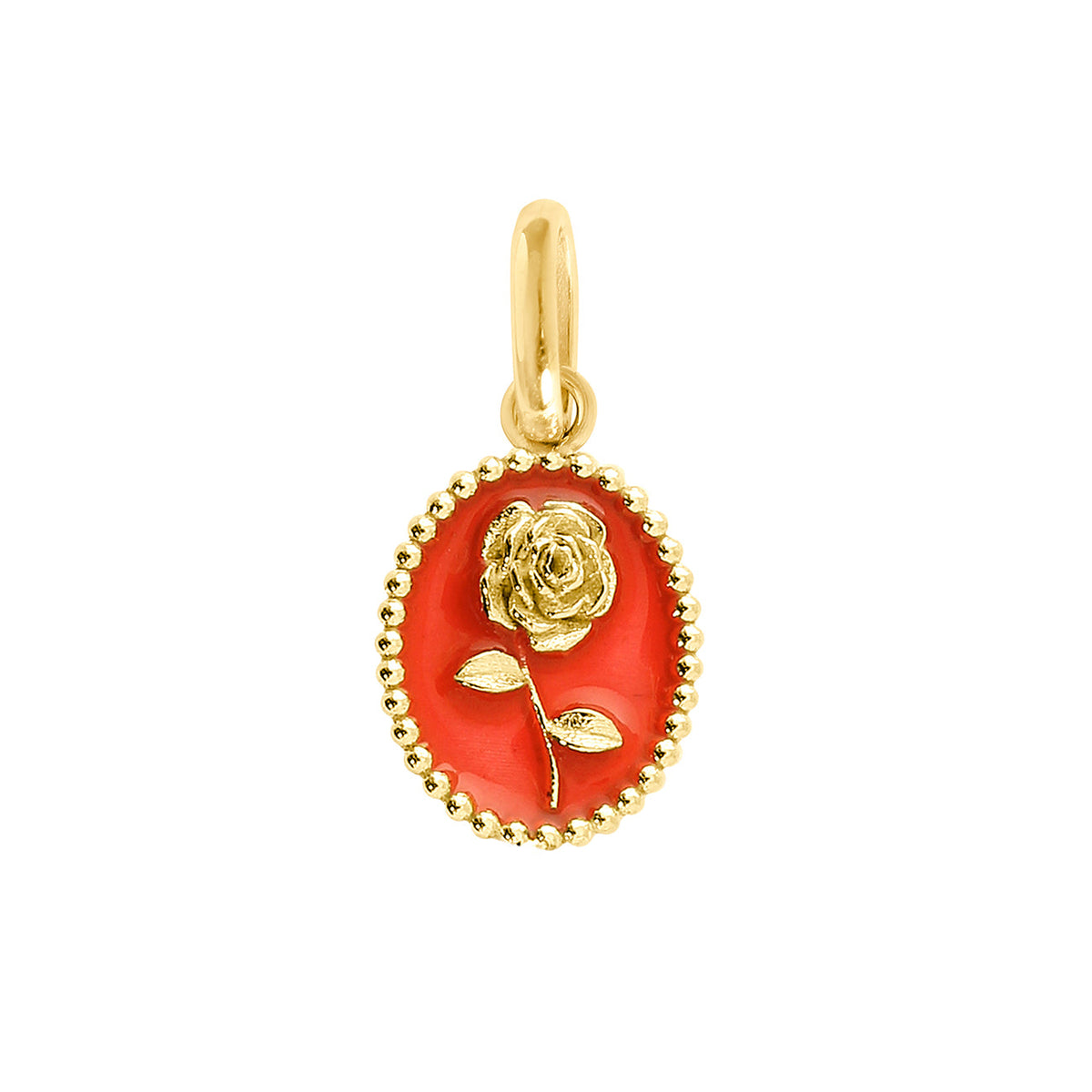 Coral rose pendant sales