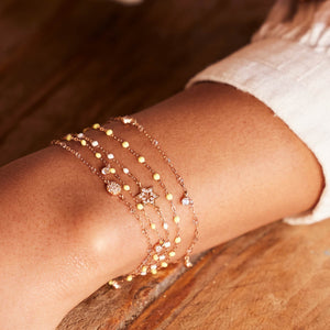 Gigi Clozeau - Bracelet sparkle Puce diamants, or rose