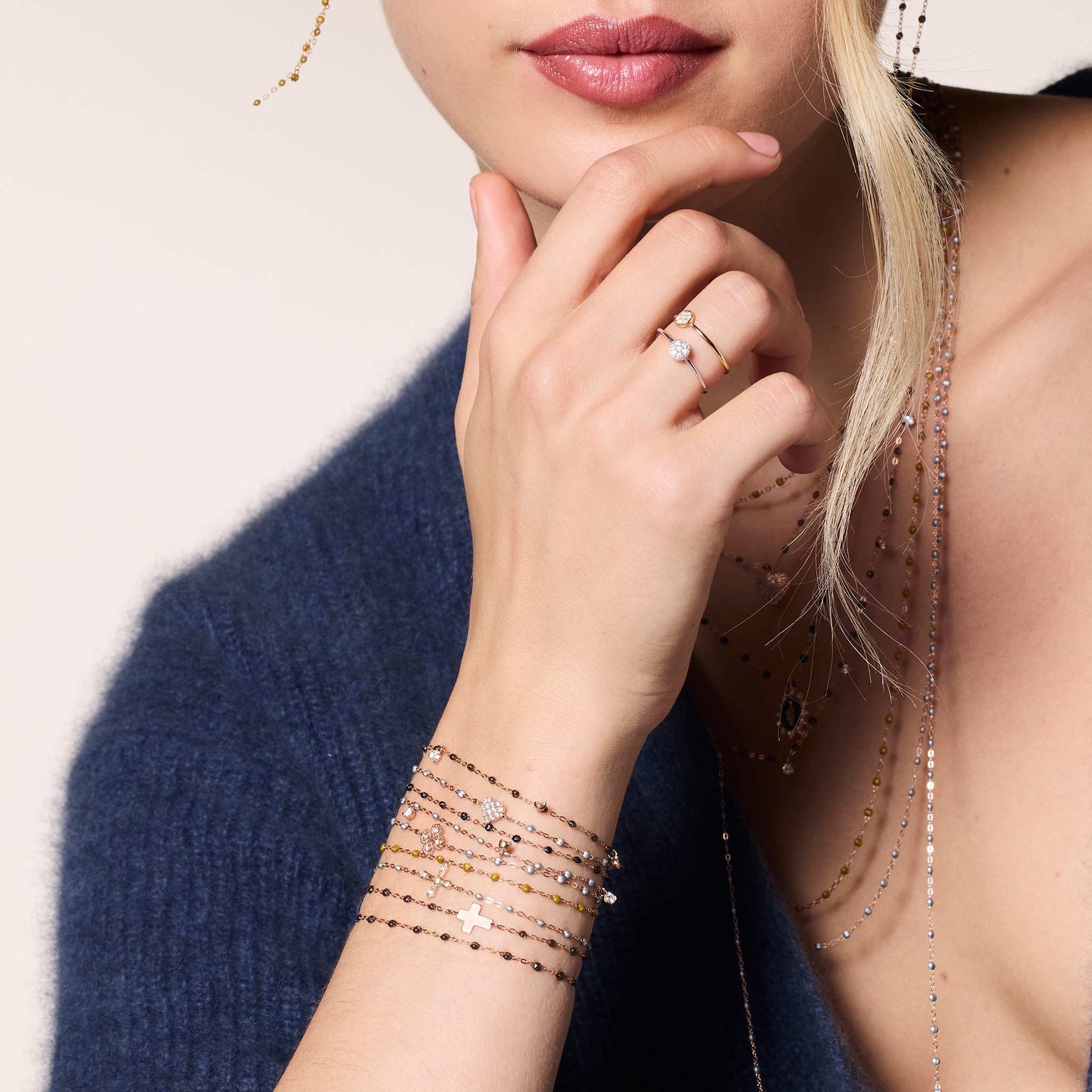 Gigi Clozeau - Bague Puce, diamants, or jaune, T 51