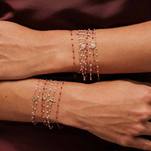 Gigi Clozeau - Bracelet rubis In Love, diamants, or rose, 17 cm