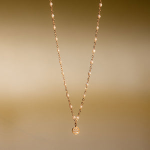Gigi Clozeau - Collier opale Puce diamants, or jaune, 42 cm