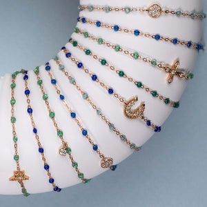 Gigi Clozeau - Bracelet émeraude Classique Gigi, or jaune, 17 cm