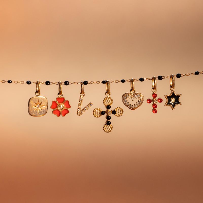 Gigi Clozeau - Pendentif Cœur suprême, diamants, or rose