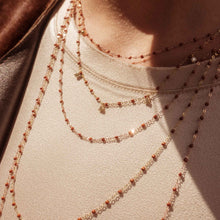 Gigi Clozeau - Collier fauve Classique Gigi, or rose, 42 cm