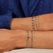 Gigi Clozeau - Bracelet saphir Classique Gigi, or rose, 17 cm