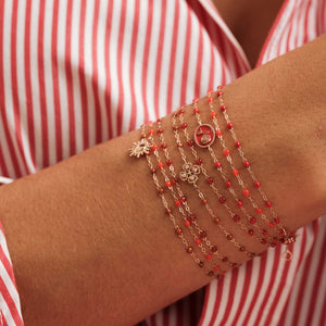 Gigi Clozeau - Classic Gigi Ruby bracelet, Rose Gold, 17 cm