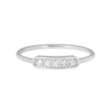 Gigi Clozeau - Bague Ama, 5 diamants, or blanc, T 50