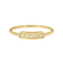 Gigi Clozeau - Bague Ama, 5 diamants, or jaune, T 53