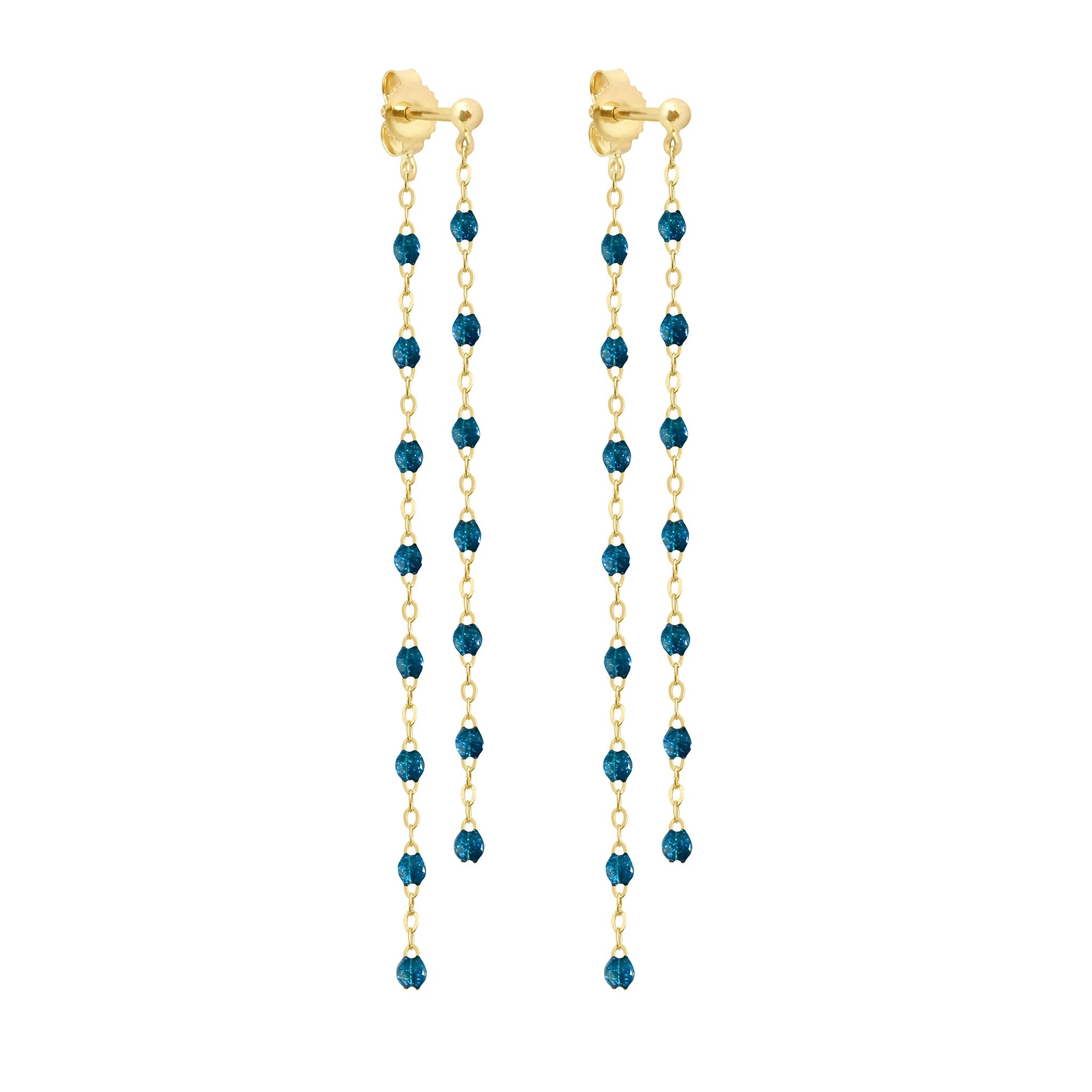 Gigi Clozeau - Boucles d'oreilles Dansantes Classique Gigi jungle, or jaune