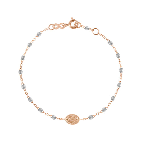 Gigi Clozeau - Bracelet argent Madone or rose, 17 cm 