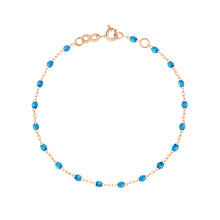 Gigi Clozeau - Bracelet azur Classique Gigi, or rose, 17 cm