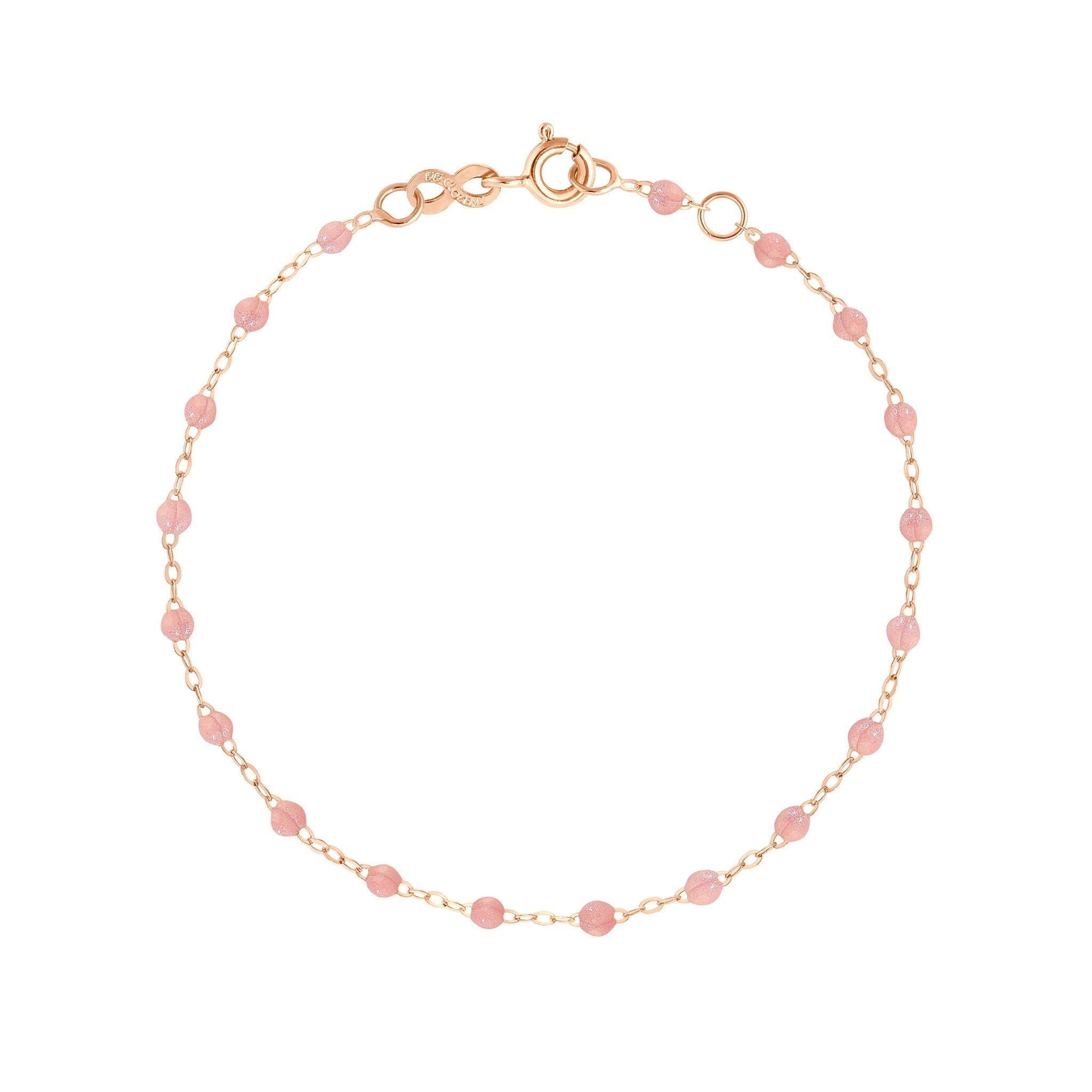 Gigi Clozeau - Bracelet blush Classique Gigi, or rose, 24 cm