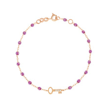 Gigi Clozeau - Bracelet galaxy Clé, Diamants, or rose, 17 cm