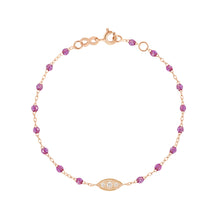 Gigi Clozeau - Bracelet galaxy Clin d’œil diamants, or rose, 17 cm