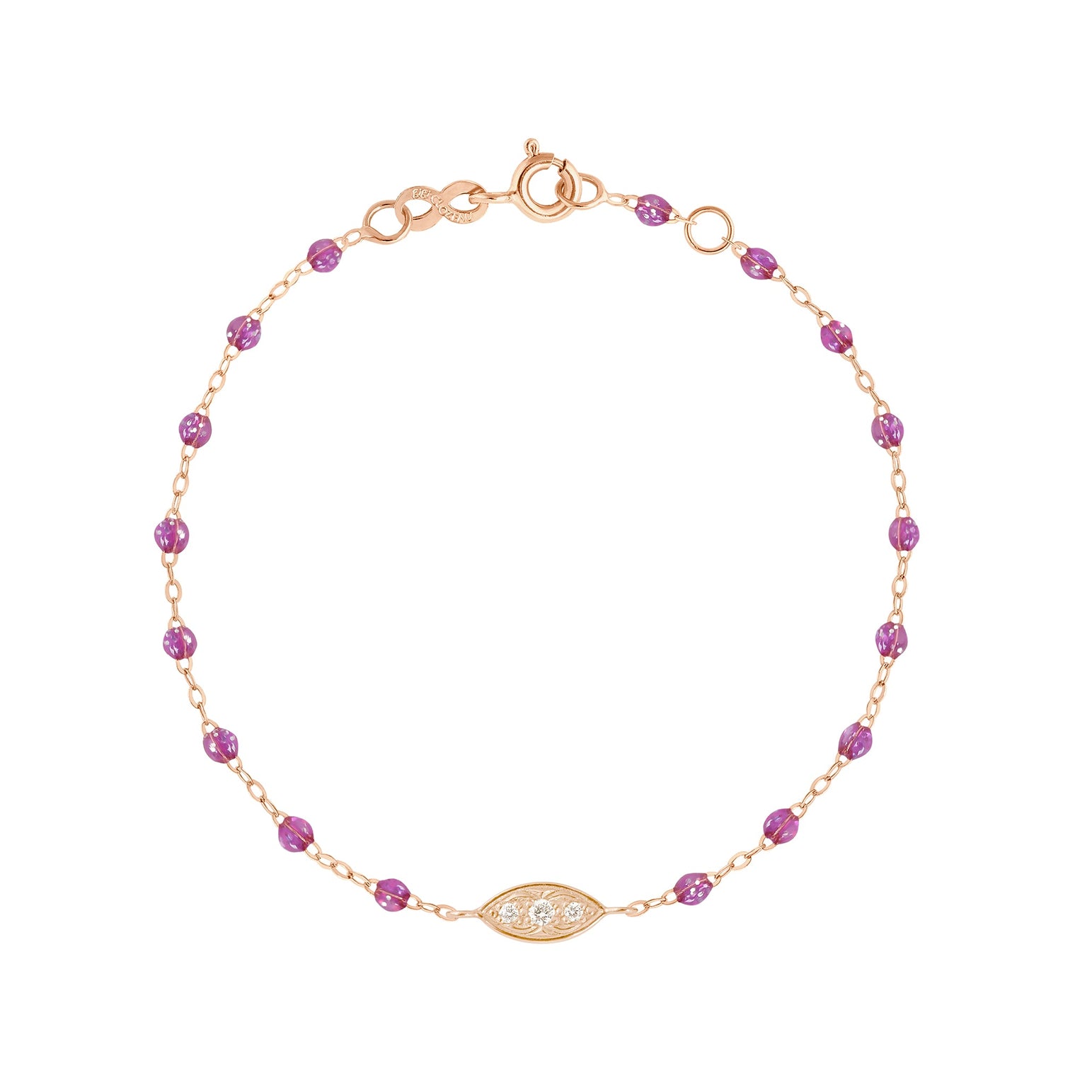 Gigi Clozeau - Bracelet galaxy Clin d’œil diamants, or rose, 17 cm