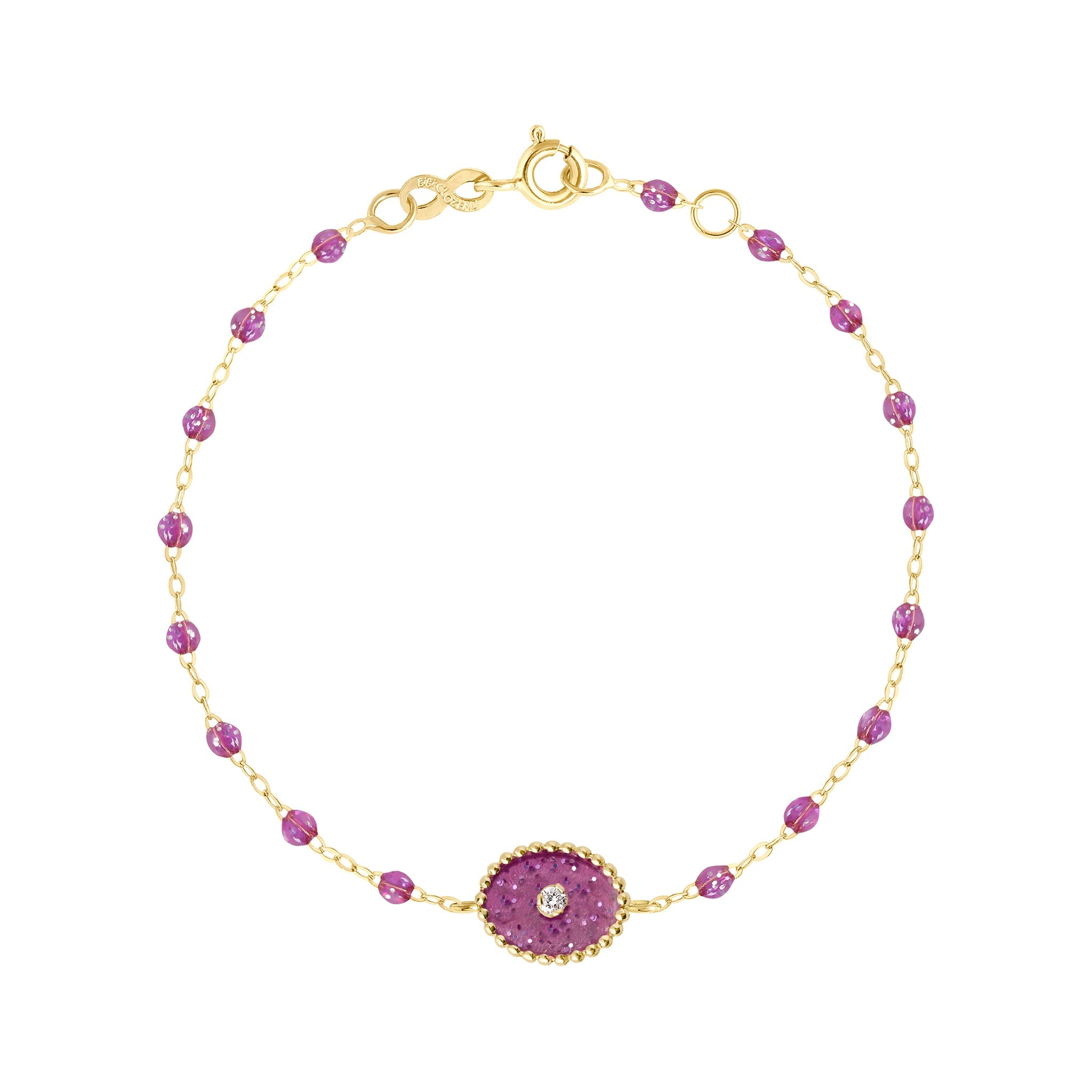 Gigi Clozeau - Bracelet galaxy Etoile du Nord, diamant, or jaune, 17 cm