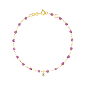 Gigi Clozeau - Bracelet galaxy Gigi Suprême, or jaune, 1 diamant, 17 cm