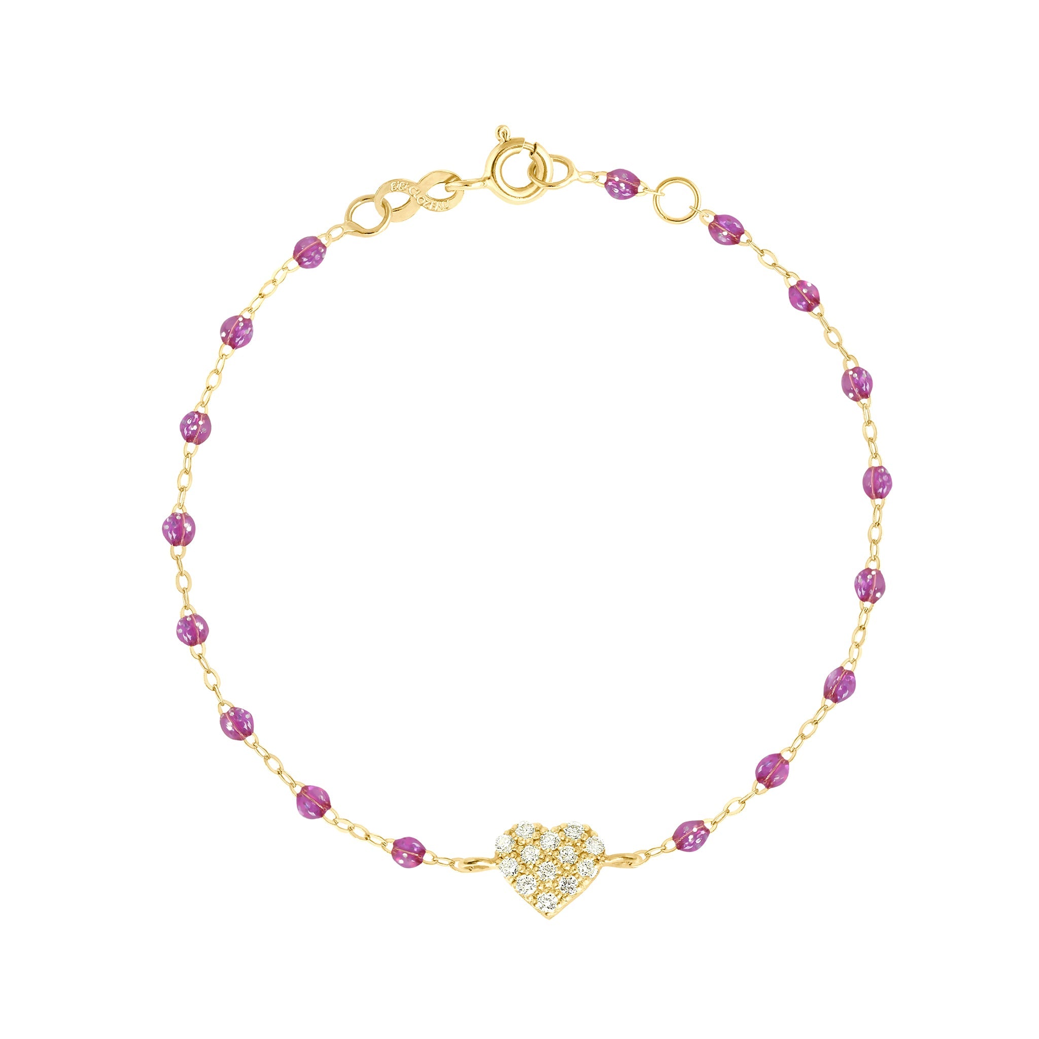 Gigi Clozeau - Bracelet galaxy In Love, diamants, or jaune, 17 cm