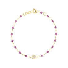 Gigi Clozeau - Bracelet galaxy Puce, diamants, or jaune, 17 cm