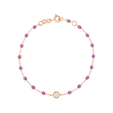 Gigi Clozeau - Bracelet galaxy Puce, diamants, or rose, 17 cm