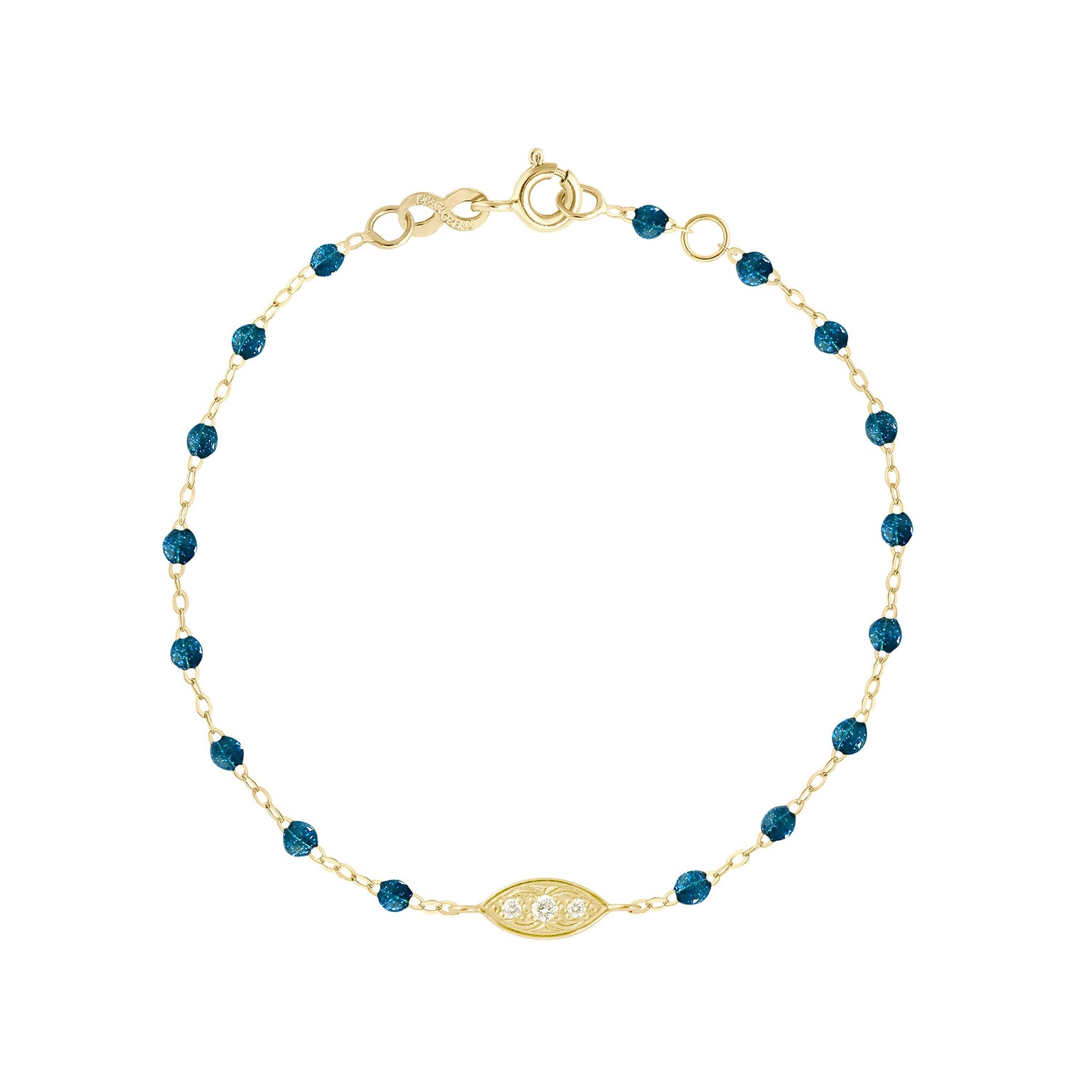 Gigi Clozeau - Bracelet jungle Clin d’œil diamants, or jaune, 17 cm