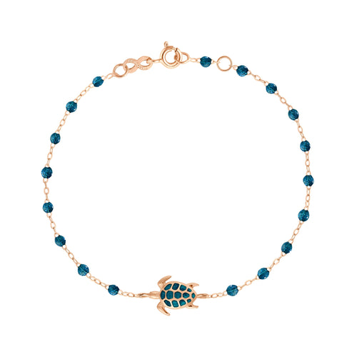 Gigi Clozeau - Bracelet jungle Tortue, or rose, 17 cm