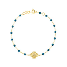 Gigi Clozeau - Bracelet jungle Trèfle Lumière, diamant, or jaune, 17 cm