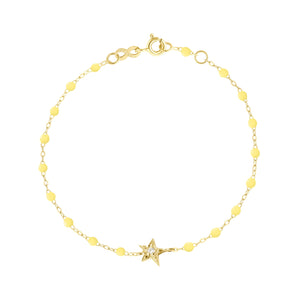 Gigi Clozeau - Bracelet mimosa Etoile, Diamant, or jaune, 17 cm