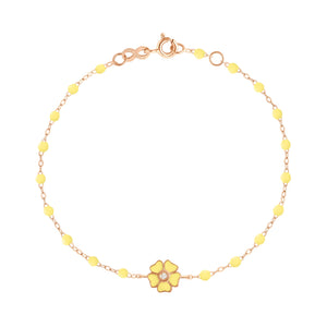 Gigi Clozeau - Bracelet mimosa Etoile diamant, or rose, 17 cm