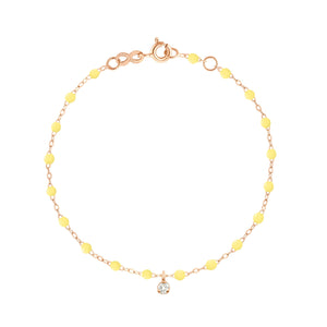 Gigi Clozeau - Bracelet mimosa Gigi Suprême, Diamant, or rose, 17 cm