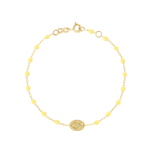 Gigi Clozeau - Bracelet mimosa Madone or jaune, 17 cm 