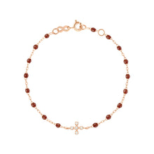 Gigi Clozeau - Bracelet moka Spark diamants, or rose, 17 cm