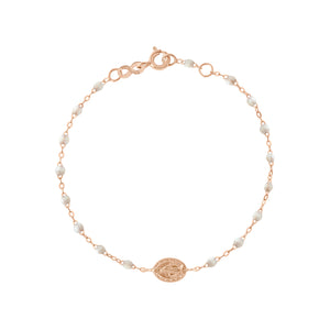 Gigi Clozeau - Bracelet opale Madone or rose, 17 cm