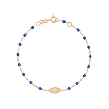 Gigi Clozeau - Bracelet prusse Clin d’œil diamants, or rose, 17 cm