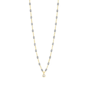Gigi Clozeau - Collier argent Gigi Suprême, or jaune, 1 diamant, 42 cm