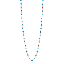 Gigi Clozeau - Collier azur Classique Gigi, or rose, 86 cm