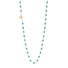 Gigi Clozeau - Collier azur Etoile, diamant, or jaune, 42 cm