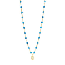 Gigi Clozeau - Collier azur Puce, diamants, or jaune, 42 cm