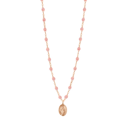 Gigi Clozeau - Collier blush Madone, or rose, 42 cm 