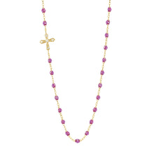 Gigi Clozeau - Collier galaxy Croix Vintage, diamants, or jaune, 42 cm