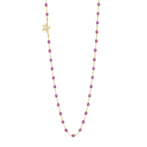 Gigi Clozeau - Collier galaxy Etoile, diamant, or jaune, 42 cm
