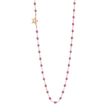 Gigi Clozeau - Collier galaxy Etoile, diamant, or rose, 42 cm